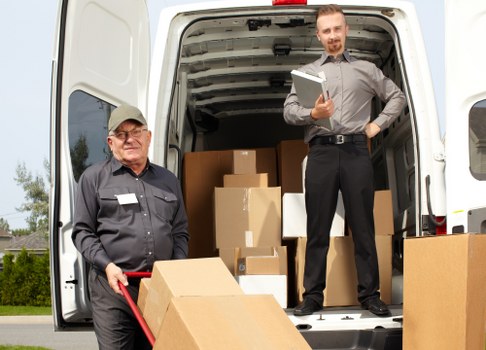 Earlscourt Man And Van service vehicle during a booked move