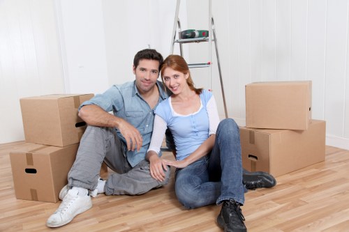 Loading items into a van for a move in Earls Court
