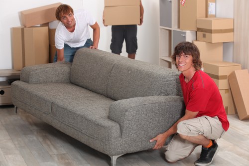 Professional removals van helping with flat moves in Earls Court