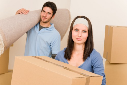 Commercial moving truck service for an Earls Court office move