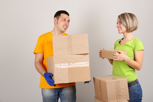 Local Earls Court removals team transporting items to storage